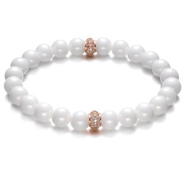 Easy to Use Tungsten Ceramic Bracelet With Beads