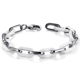 Excellent Quality Female White Tungsten Ceramic Bracelet 
