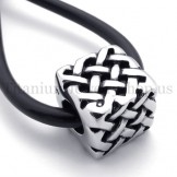 Cube fortunate bead titanium pendant 20122