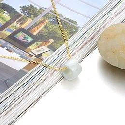 Superior Quality Female White Tungsten Ceramic Necklace 
