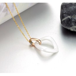 Durable in Use Female Tungsten Ceramic Necklace
