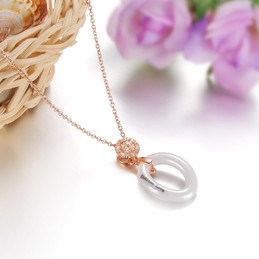 Wide Varieties Female Tungsten Ceramic Necklace