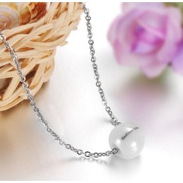 Wide Varieties Female Tungsten Ceramic Necklace With Beads