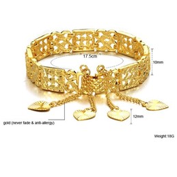 Durable in Use Female 18K Gold-Plated Bracelet 