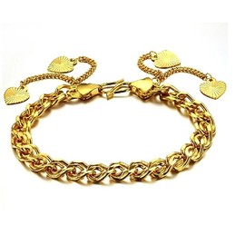 Quality and Quantity Assured Female Sweetheart 18K Gold-Plated Bracelet 