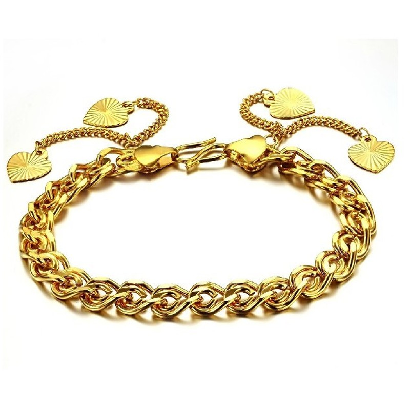 Quality and Quantity Assured Female Sweetheart 18K Gold-Plated Bracelet 