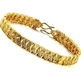 Durable in Use Female 18K Gold-Plated Bracelet 