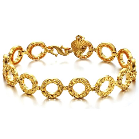 Stable Quality Female 18K Gold-Plated Bracelet 
