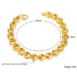 High Quality Female Sweetheart 18K Gold-Plated Bracelet