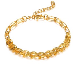Quality and Quantity Assured Female 18K Gold-Plated Bracelet 