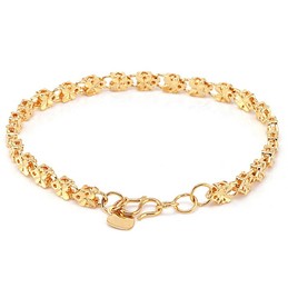 Reliable Reputation Female Butterfly Shape 18K Gold-Plated Bracelet 