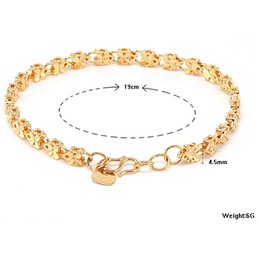Reliable Reputation Female Butterfly Shape 18K Gold-Plated Bracelet 