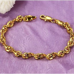 Durable in Use Female 18K Gold-Plated Bracelet 