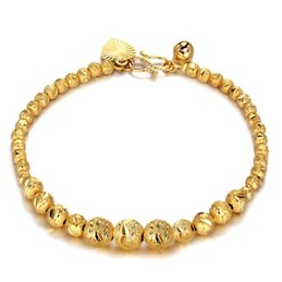 High Quality Female Ball Shape 18K Gold-Plated Bracelet 