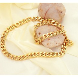 High Quality Male Twist Shape 18K Gold-Plated Necklace 
