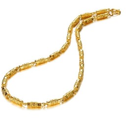 Quality and Quantity Assured Male 18K Gold-Plated Necklace 