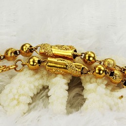 High Quality Male Dragon Pattern 18K Gold-Plated Necklace 