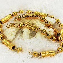 High Quality Male Dragon Pattern 18K Gold-Plated Necklace 