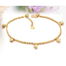 Wide Varieties Female 18K Gold-Plated Anklet 