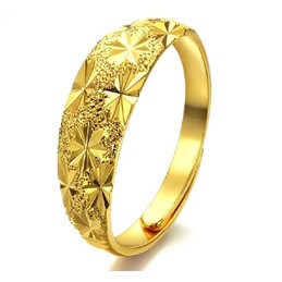 Superior Quality Female Classic 18K Gold-Plated Ring