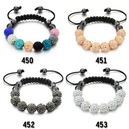 Superior Quality Female Ball Shape Crystal Drill Bracelet 