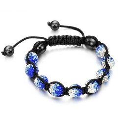 Quality and Quantity Assured Female Ball Shape Crystal Drill Bracelet 