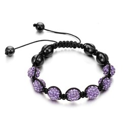Complete in Specifications Female Ball Shape Crystal Drill Bracelet 