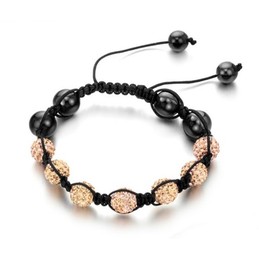 Complete in Specifications Female Ball Shape Crystal Drill Bracelet 