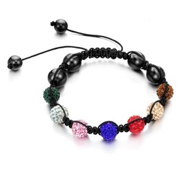 Complete in Specifications Female Ball Shape Crystal Drill Bracelet 