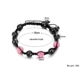 Superior Quality Female Ball Shape Crystal Drill Bracelet 