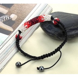 Durable in Use Female Ball Shape Crystal Drill Bracelet 