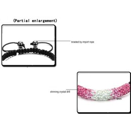 Durable in Use Female Ball Shape Crystal Drill Bracelet 