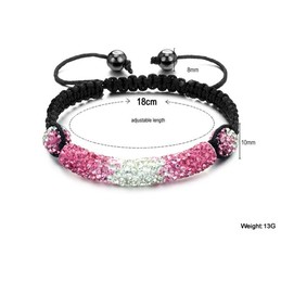 Durable in Use Female Ball Shape Crystal Drill Bracelet 