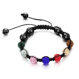 Complete in Specifications Female Ball Shape Crystal Drill Bracelet