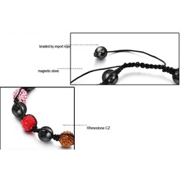 Superior Quality Female Ball Shape Crystal Drill Bracelet  