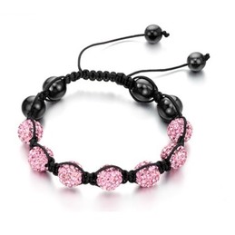 Durable in Use Female Ball Shape Crystal Drill Bracelet 