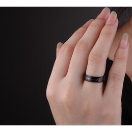 ECG Tungsten wedding band
