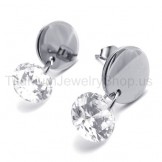 With Diamond Titanium Earrings 19983