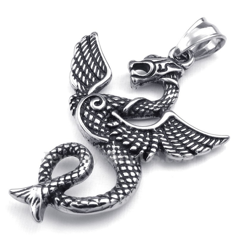 Titanium Pterosaur Pendant Necklace (Free Chain)