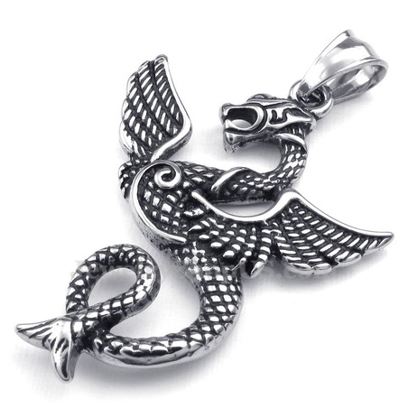 Titanium Pterosaur Pendant Necklace (Free Chain)