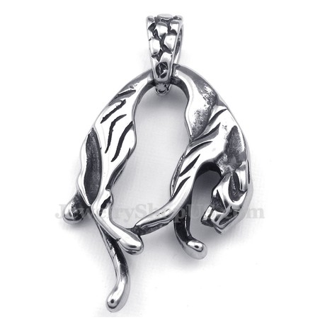 Titanium Lion Pendant Necklace (Free Chain)