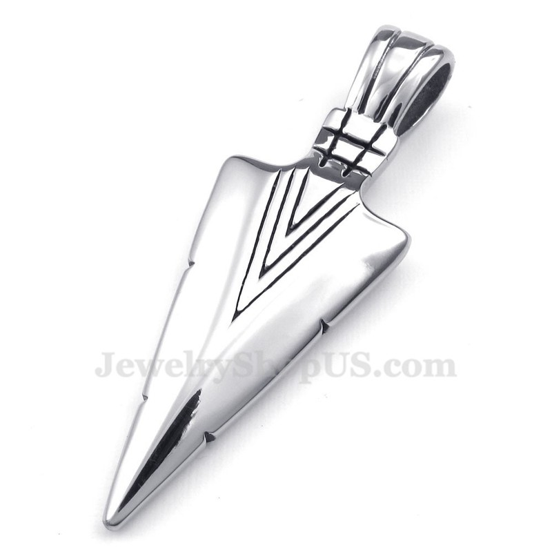 Titanium Dart Pendant Necklace (Free Chain)