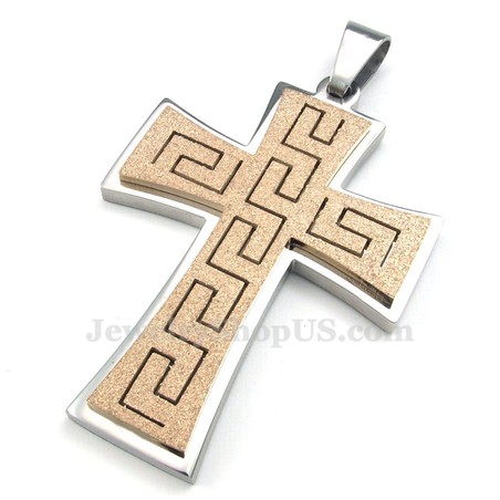 Titanium Cross Pendant Necklace (Free Chain)