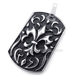 Titanium Cross Cards Pendant Necklace (Free Chain)
