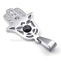 Exquisite Titanium Hand Pendant Necklace (Free Chain)