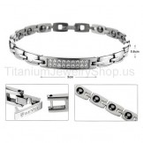7 Inches Womens Titanium Bracelet