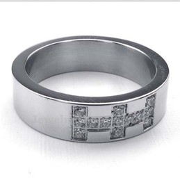 Titanium Cross Ring
