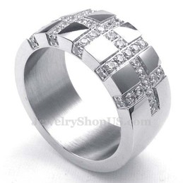Titanium Cross Ring
