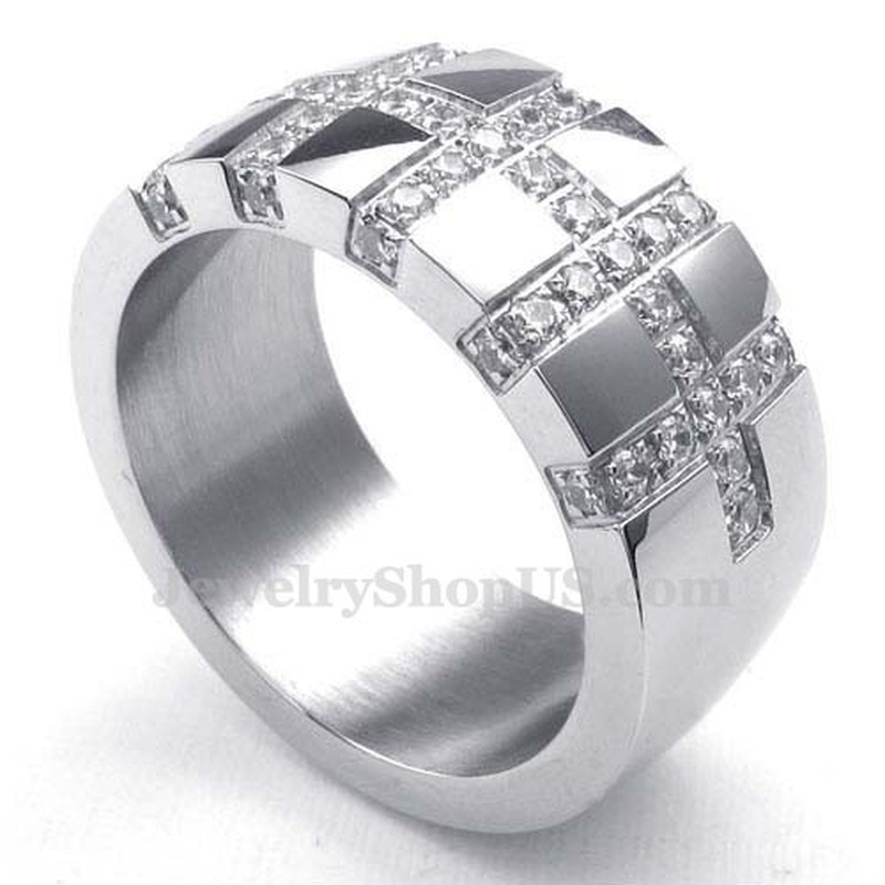 Titanium Cross Ring