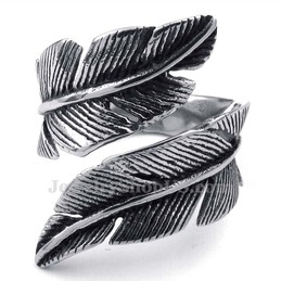 Titanium Feather Ring